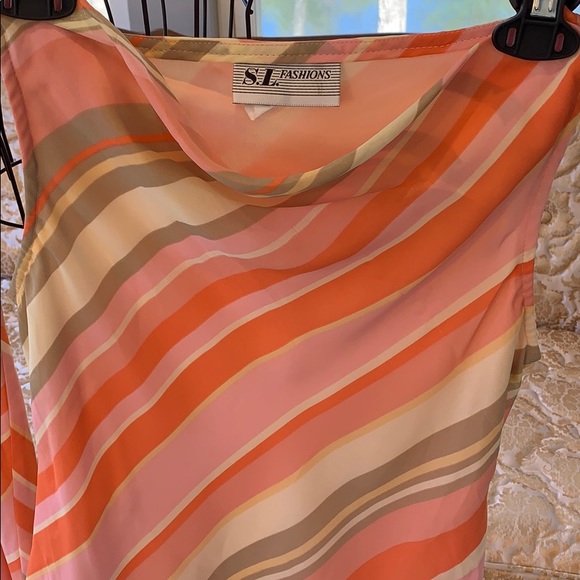 Vintage Multicolored Blouse & Shirt Set Size Six - Picture 2 of 6